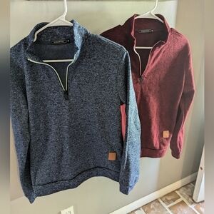 Lot of two (2) Men's fleece-lined pullovers